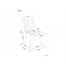 Стул SIGNAL CHIC Velvet Bluvel 78 зеленый/золотой